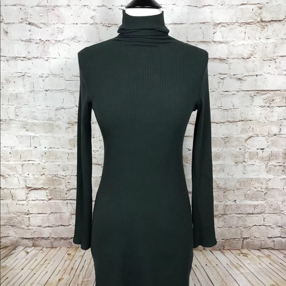 Reformation stretch ribbed turtleneck dress SOLD!